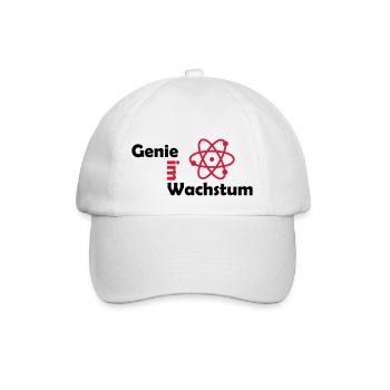genie im wachstum - Baseballkappe - Weiß/Weiß - Vorne
