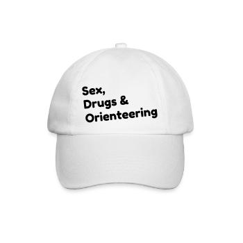 Orienteering / Orienteer / Orientierungslauf - Baseballkappe - Weiß/Weiß - Vorne