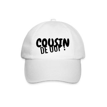 Onkel / Tante / Vetter / Cousin / Kusine - Baseballkappe - Weiß/Weiß - Vorne