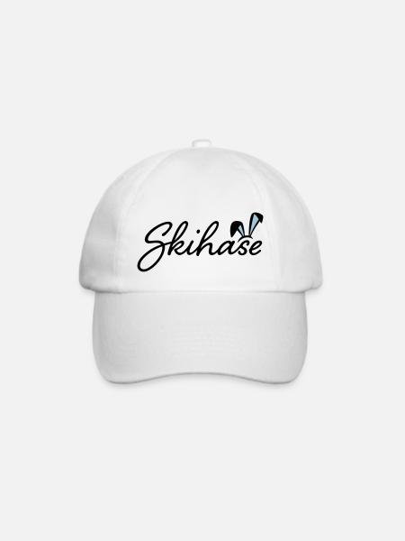 SKIHASE - Baseballkappe - Weiß/Weiß