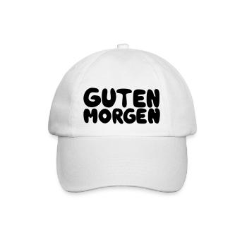 Guten Morgen - Baseballkappe - Weiß/Weiß - Vorne
