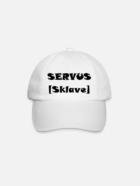 Sklave - Baseballkappe - Weiß/Weiß