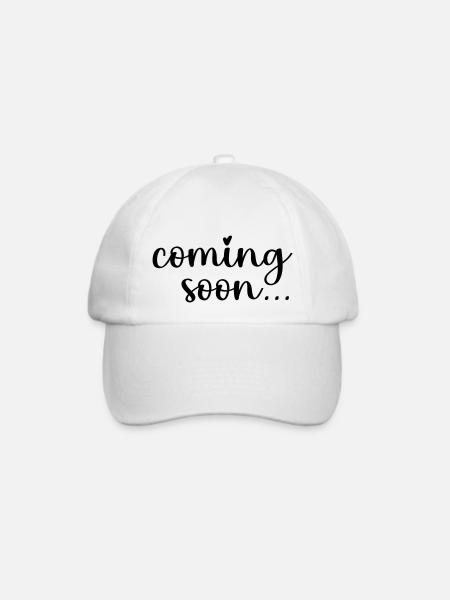 coming soon - Baseballkappe - Weiß/Weiß
