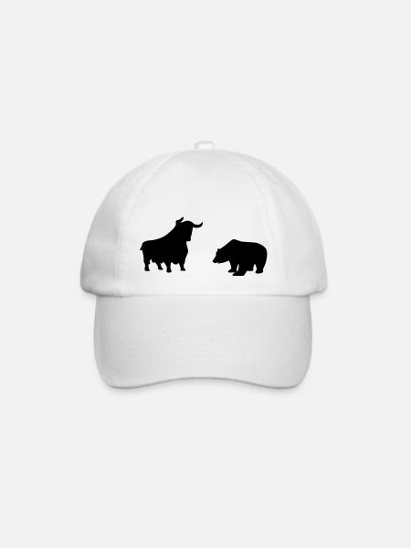 Bulle und Bär - Baseballkappe - Weiß/Weiß