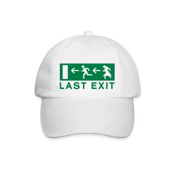 Last exit - Baseballkappe - Weiß/Weiß - Vorne