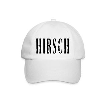 Hirsch / Deer (1c) - Baseballkappe - Weiß/Weiß - Vorne