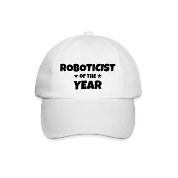 Robotik / Roboter / Robot / Robotics - Baseballkappe - Weiß/Weiß - Vorne