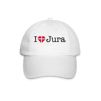 I love Jura - Baseballkappe - Weiß/Weiß - Vorne