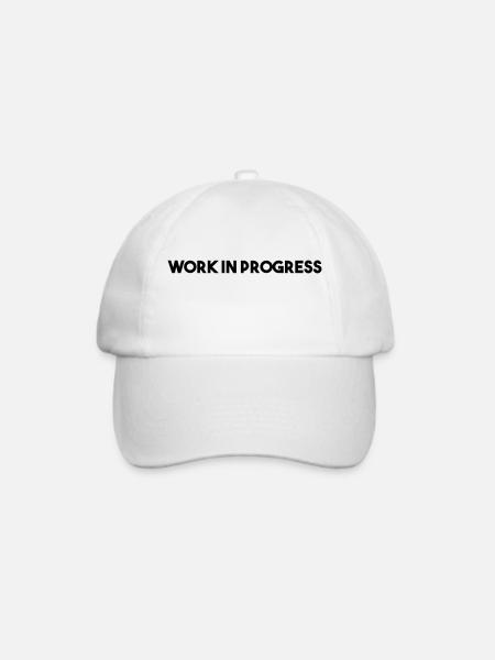 Laufende Arbeiten - Baseballkappe - Weiß/Weiß