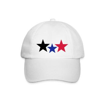 Stars - Baseballkappe - Weiß/Weiß - Vorne