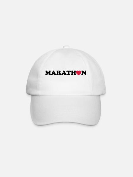 marathon - Baseballkappe - Weiß/Weiß