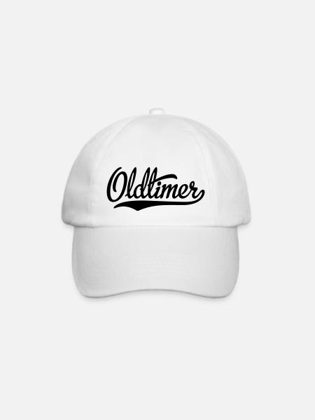 Oldtimer - Baseballkappe - Weiß/Weiß
