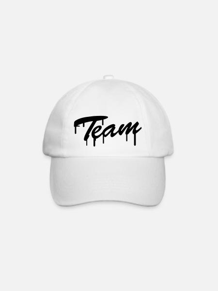 Team Graffiti - Baseballkappe - Weiß/Weiß