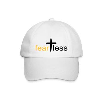 fearless gold by csDesign - Baseballkappe - Weiß/Weiß - Vorne
