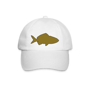 Goldfisch - Baseballkappe - Weiß/Weiß - Vorne