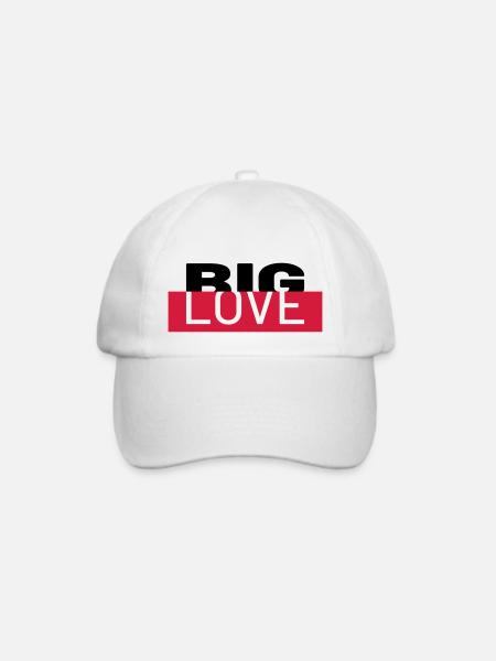 BIG Love - Baseballkappe - Weiß/Weiß