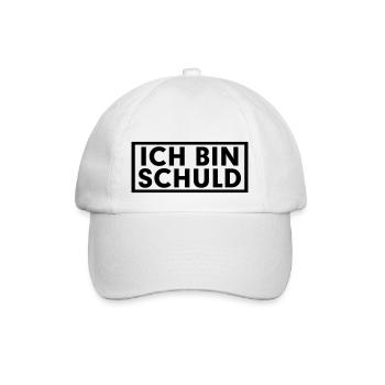 ICH BIN SCHULD - Baseballkappe - Weiß/Weiß - Vorne