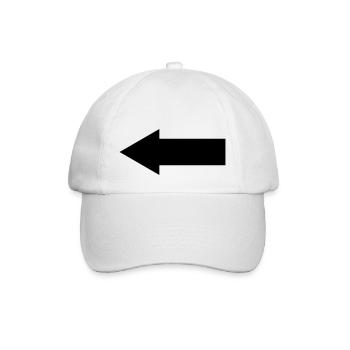 pfeil nach links - Baseballkappe - Weiß/Weiß - Vorne