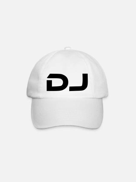 dj - Baseballkappe - Weiß/Weiß