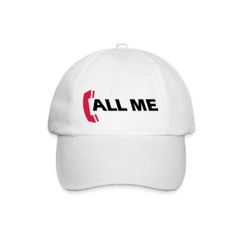 call_me_2c - Baseballkappe - Weiß/Weiß - Vorne
