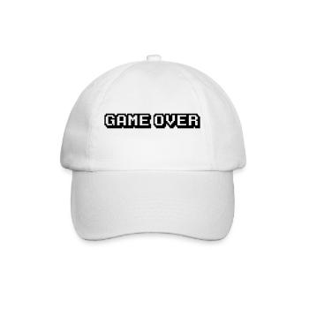 Game Over - Baseballkappe - Weiß/Weiß - Vorne