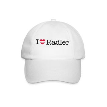 I love Radler - Baseballkappe - Weiß/Weiß - Vorne