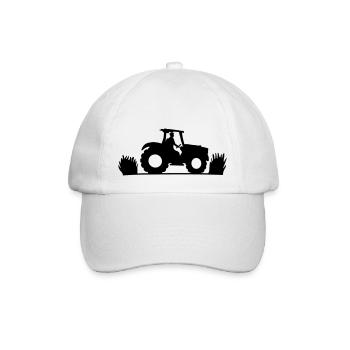 Landwirt Felder Farmer - Baseballkappe - Weiß/Weiß - Vorne