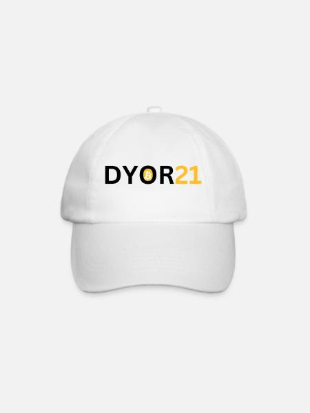 DYOR21 - Baseballkappe - Weiß/Weiß