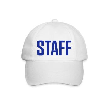 staff - Baseballkappe - Weiß/Weiß - Vorne