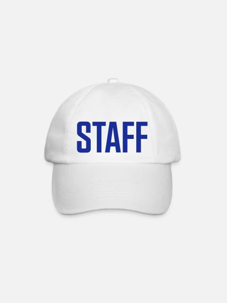 staff - Baseballkappe - Weiß/Weiß