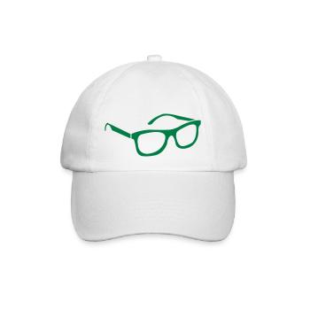 Brille - Baseballkappe - Weiß/Weiß - Vorne