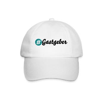 Gastgeber - Baseballkappe - Weiß/Weiß - Vorne