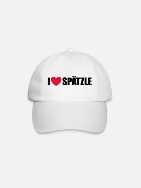 Spätzle - Baseballkappe - Weiß/Weiß