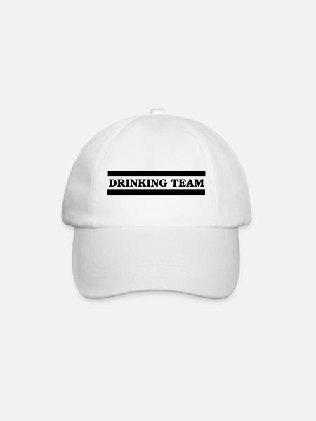 drinking team - Baseballkappe - Weiß/Weiß