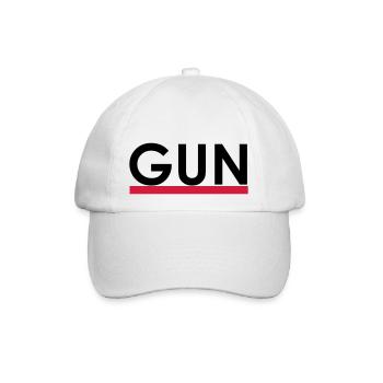 gun - Baseballkappe - Weiß/Weiß - Vorne