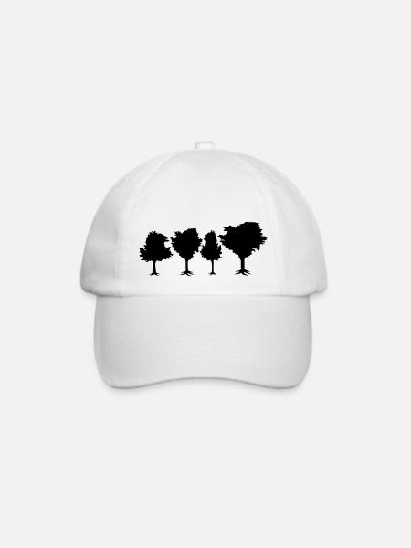 Trees - Baseballkappe - Weiß/Weiß