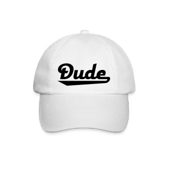 dude - Baseballkappe - Weiß/Weiß - Vorne