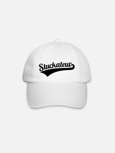 Stuckateur - Baseballkappe - Weiß/Weiß