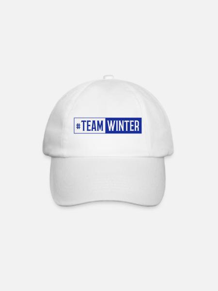 winter team - Baseballkappe - Weiß/Weiß