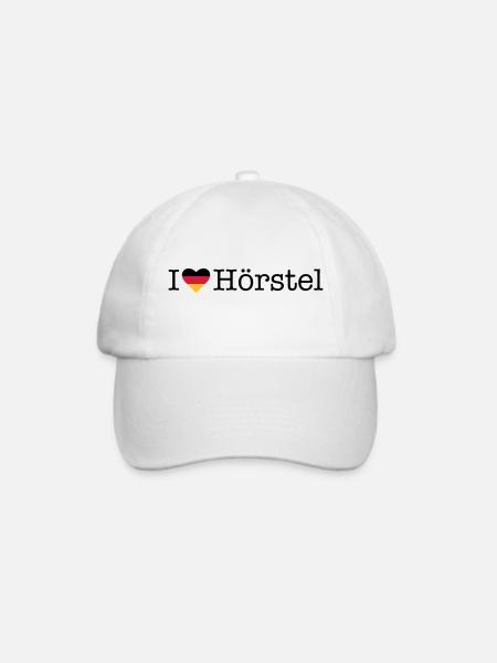 I love Hörstel - Baseballkappe - Weiß/Weiß