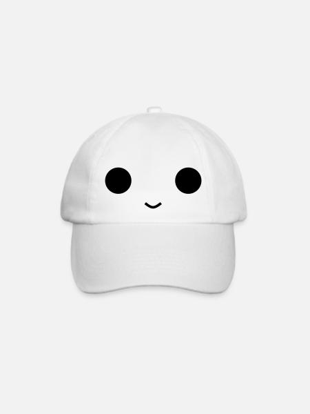 Cute face - Baseballkappe - Weiß/Weiß