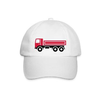 LKW, Kipper - Baseballkappe - Weiß/Weiß - Vorne