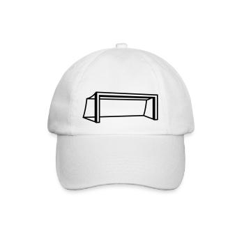 Soccer Goal Design - Baseballkappe - Weiß/Weiß - Vorne