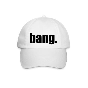 Design "bang." - Baseballkappe - Weiß/Weiß - Vorne