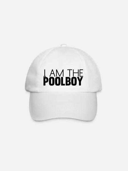 I am the poolbo - Baseballkappe - Weiß/Weiß