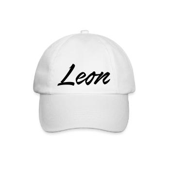 Leon - Baseballkappe - Weiß/Weiß - Vorne