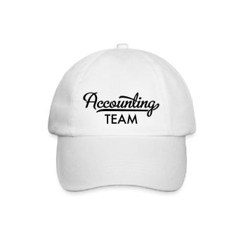 Buchhaltung - Baseballkappe - Weiß/Weiß - Vorne