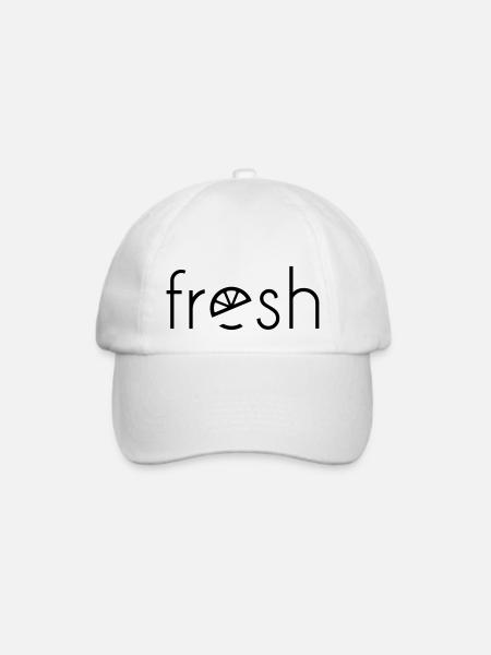 fresh - Baseballkappe - Weiß/Weiß
