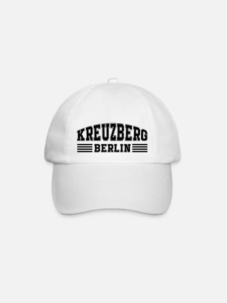 berlin kreuzberg - Baseballkappe - Weiß/Weiß