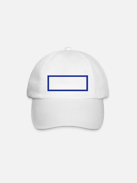 Rectangle Überblick - Baseballkappe - Weiß/Weiß